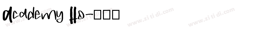 Academy Ho字体转换